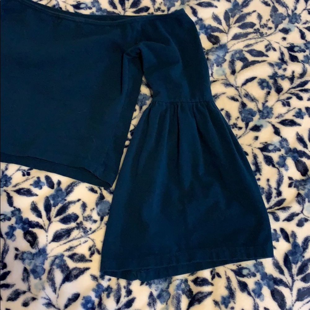 Blue Bell Sleeve Crop top